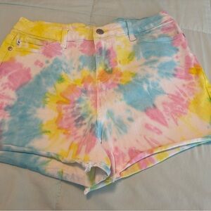 Judy Blue Vibrant Tie-Dye Jean Shorts